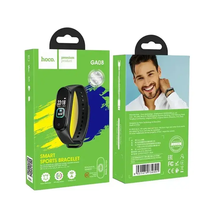 Smart sport bracelet Hoco GA08 black Foto 6