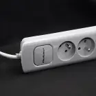 Qoltec Power strip | 5 sockets | 1.8m | Grey — Foto 13