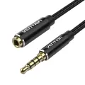 TRRS 3.5mm Male to 3.5mm Female Audio Extender 3m Vention BHCBI Black Photo