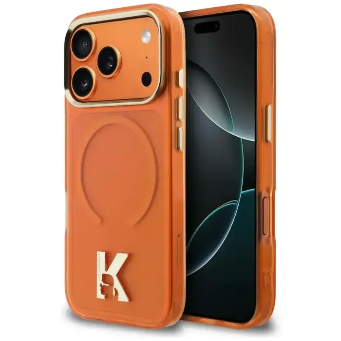 Case Karl Lagerfeld IML K Head for iPhone18 Pro Max / 17 Pro Max orange