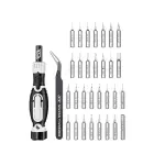 JAKEMY JM-8189A 32in1 Screwdriver with Precision Tweezers (Black) Photo