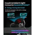 Car Cigarette Lighter Socket Splitter B39-C - 3 sockets + USB + Type C - QC 3.0 PD 3A 120W with display and cable Foto 7