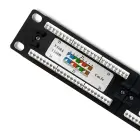 Qoltec Patch panel RACK | 24 ports | cat.6 UTP | Black — Foto 4