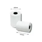 Qoltec Thermal roll 57 x 16 | 55g / m2 | 10 pcs. | BPA free Foto 3