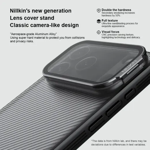 Nillkin CamShield Prop Case for Apple iPhone 17 Pro 17 Pro Max Transparent Black Foto 2
