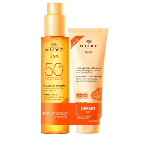 Set Nuxe: Sun, Anti-Ageing, Tanning Oil, SPF 50, 150 ml + Sun, Sun Protection, After-Sun Lotion, 100 ml Foto 1