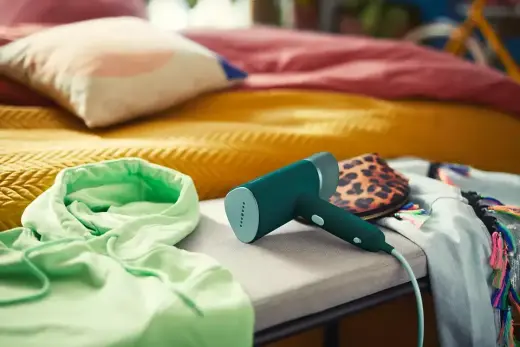 PHILIPS rokas tvaika gludināšanas ierīce, 1000W, zilganzaļš Photo