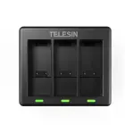 3-slot charger Telesin for GoPro Hero 12 / Hero 11 / Hero 10 / Hero 9 Foto 1