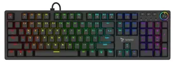 Klaviatūra Savio Styx Mechanical keyboard Blue Outemu Фото num
