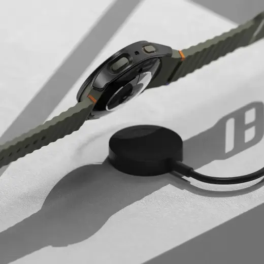 RINGKE SLIM & TEMPERED GLASS GALAXY WATCH 7 (44 MM) TITANIUM BLACK Фото num