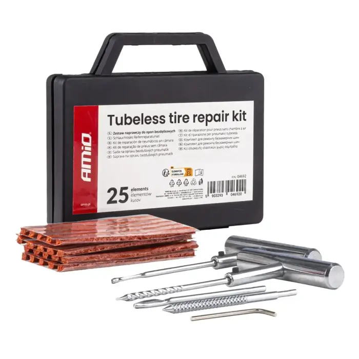 Tubeless tire repair kit 25szt. AMIO-04692
