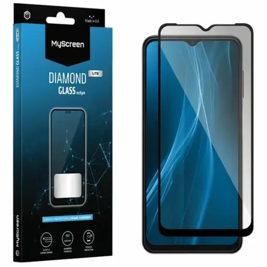 MS Diamond Glass Edge Lite FG Nokia C22| C32 czarny|black Full Glue Foto 1