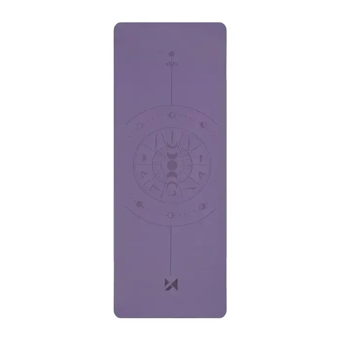 Wozinsky WNSP-NKP Exercise Mat 183 x 61 x 0.5 cm for yoga and gymnastics made of natural rubber - purple