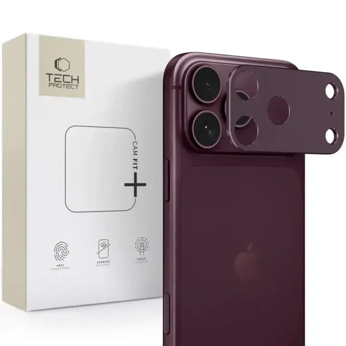 OSŁONA APARATU TECH-PROTECT CAMALLOY FIT+ IPHONE 18 PRO BURGUNDY