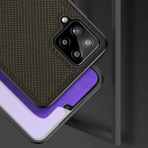 Dux Ducis Fino case covered with nylon material for Samsung Galaxy A22 4G green Photo