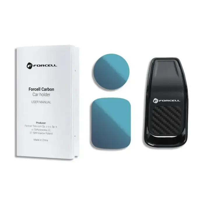 Car phone holder Forcell F-Grip Carbon B060 air vent black Photo