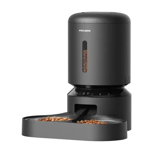 Petlibro Granary food dispenser with double bowl, Wifi, 5L(black) Фото num
