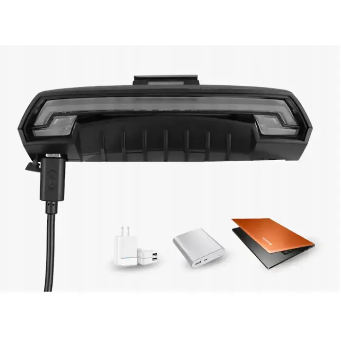 Rockbros LKWD-R1 Rear Bike Light with Laser and Remote Control + Micro USB - USB-A Cable - Black Foto 8