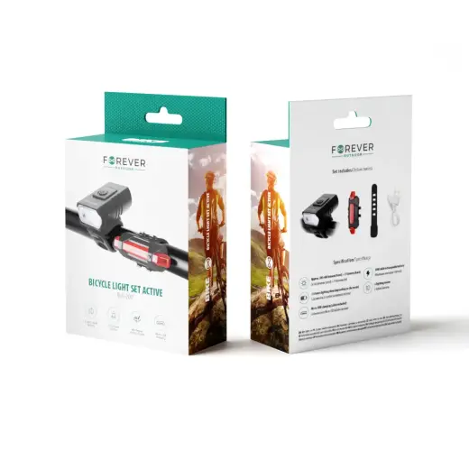 Bicycle light set Active BLG-200 Forever Outdoor Foto 3