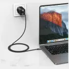 USAMS U91 data transfer and charging cable | USB-C to USB-C | 60W | 1m | gray — Photo 3