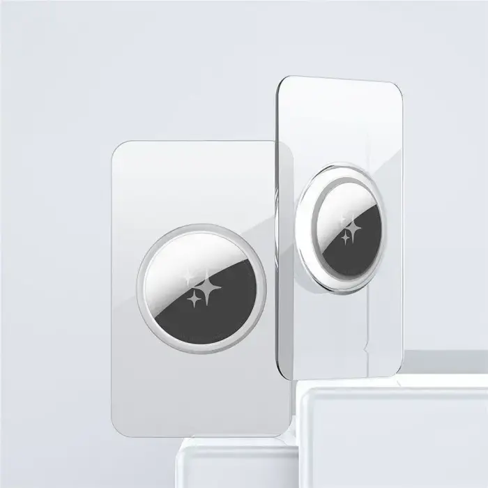 DUX DUCIS card-shaped protective case for AirTag 2 pcs transparent + black Photo