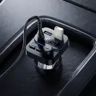 Borofone Transmitter FM BC61 Ocean MP3, Bluetooth - 2xUSB + Type C - PD 45W black Photo