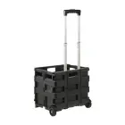Foldable shopping trolley with load capacity up to 25kg Olli 45L 38x36x33cm black Photo