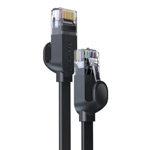 Baseus Ethernet RJ45, 1Gbps, 1.5m network cable (black) Photo