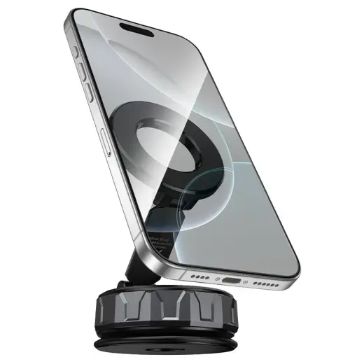 Borofone Car holder BH140 Gloria vacuum, magnetic to windshield black Foto 2