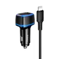 KAKU Car Charger KSC-528 Shengyu - 2xUSB - 2,8A with USB to Lightning black Foto 1