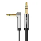 Ugreen flat angled cable AUX audio cable 3.5 mm mini jack 0.5 m black (AV119 10596) Photo