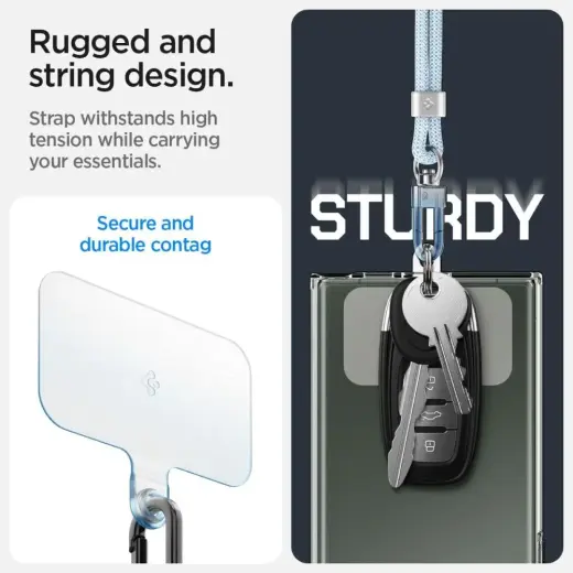 УНИВЕРСАЛЬНЫЙ РЕМЕШОК SPIGEN CROSSBODY & WRIST MUTE BLUE Фото num