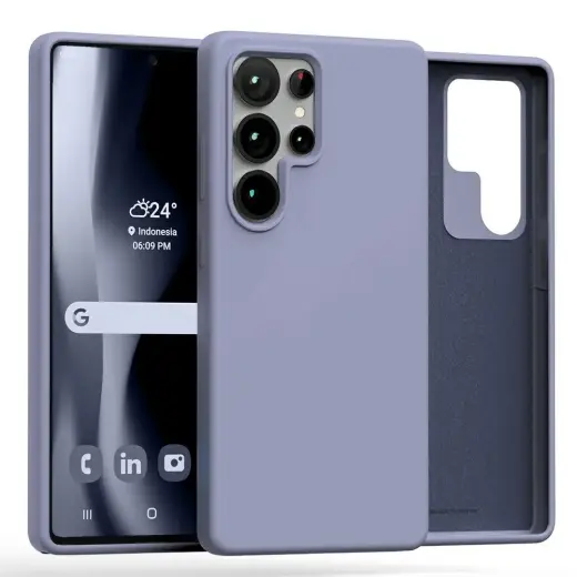 Mercury silikona telefona maciņš priekš Samsung Galaxy S25 Ultra lavandas Foto 1
