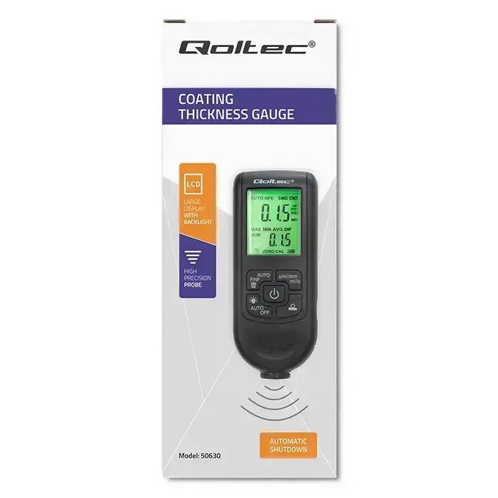 Qoltec Coating thickness gauge with LCD | 0 ~ 2000um Foto 17