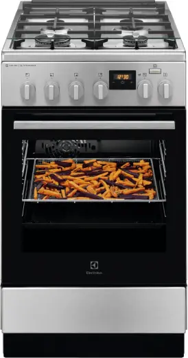 Electrolux gāzes plīts ar elektrisko cepeškrāsni SteamBake, nerūsoša tērauda, 50cm Photo
