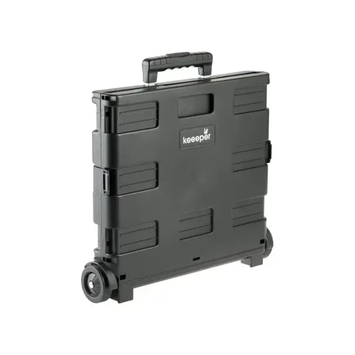 Foldable shopping cart with load capacity up to 35kg Olli 65L 42x40.5x38cm black Photo