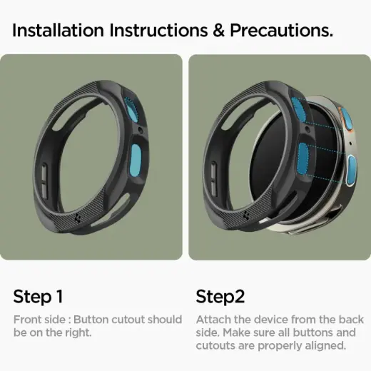 SPIGEN LIQUID AIR SAMSUNG GALAXY WATCH 8 (44 MM) MATTE BLACK Foto 15
