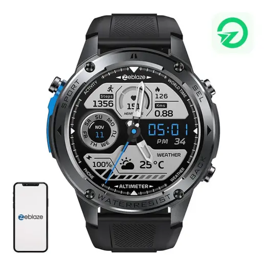 Zeblaze Stratos 2 Ultra Smartwatch (Black) Фото num