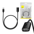 USB 2.0 pagarinātājs vads Baseus AirJoy Series, 0,5 m (melns) Foto 1
