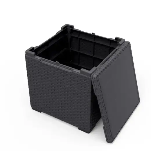 Dārza galdiņš/uzglabāšanas kaste Vigo pelēks Foto 3