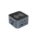 Hub USB-C 12 in 1 Wozinsky WHBC09Y8S multifunctional, with wireless charging function, aluminum, with 15 cm cable - gray Photo