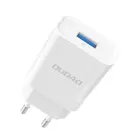 Dudao Home Travel EU Adapter USB Wall Charger 5V|2.4A QC3.0 Quick Charge 3.0 white (A3EU white) Foto 2