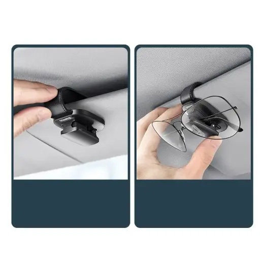 Baseus car glasses clip holder for glasses black (ACYJN-B01) Photo