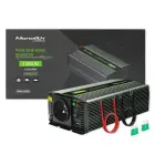 Qoltec Pure Sine Wave Inverter Monolith| 600W | 1200W | 24V to 230V Foto 1