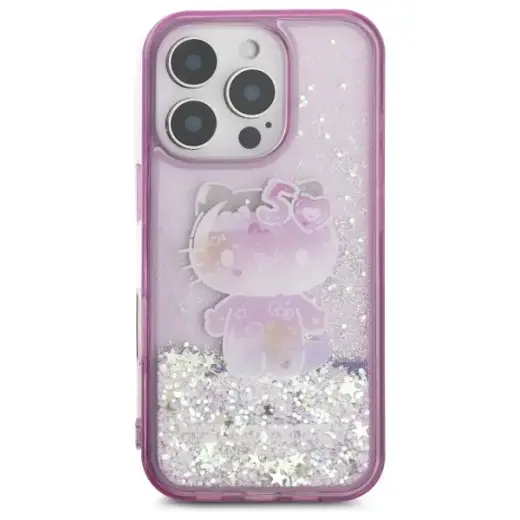 Hello Kitty HKHCP16XL50PPU iPhone 16 Pro  Max 6.9" fioletowy|purple hardcase Liquid Glitter 50TH Anniversary Party Фото num