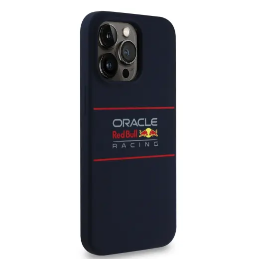 Red Bull Silicone Horizontal Logo phone case for iPhone 13 Pro with MagSafe support navy Photo