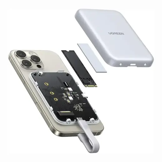 Ugreen M.2 NVMe SSD Magnetic Case - White Foto 2