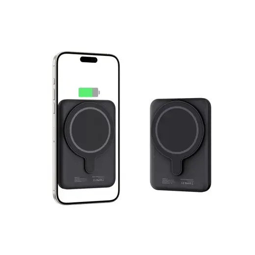 Tech-Protect LifeMag PB10 внешний аккумулятор (powerbank) | 5000 mAh | 18W | USB-C, MagSafe | черный Фото num