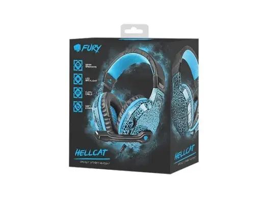 Headphones for players Fury Hellcat LED backlight Foto 4