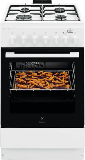 Electrolux gāzes plīts ar elektrisko cepeškrāsni, nerūsoša tērauda, 50cm Photo